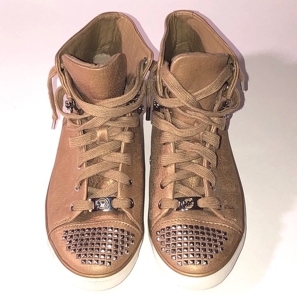 MICHAEL KORS LEATHER SNEAKERS - Picture 2 of 8